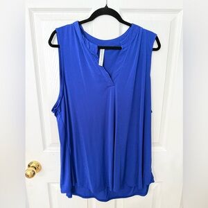Vibrant Blue Sleeveless Blouse